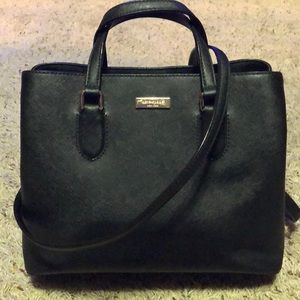 Authentic Kate Spade Black leather bag w/longstrap